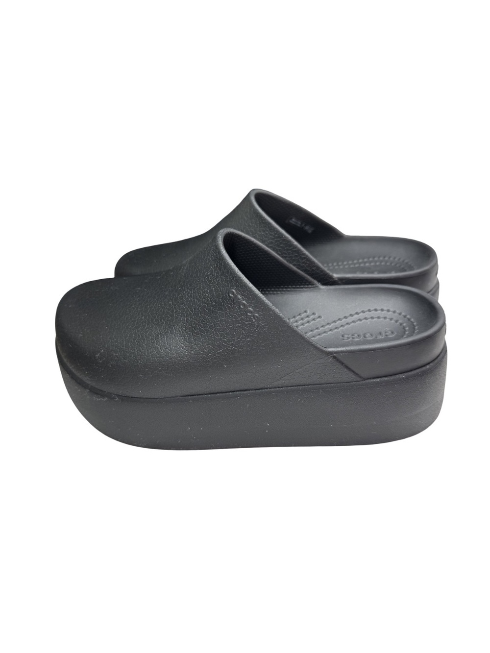 CROCS Women's Dylan Platform Sandals mules clogs Black 9 casual comfort neutral - Picture 2 of 11